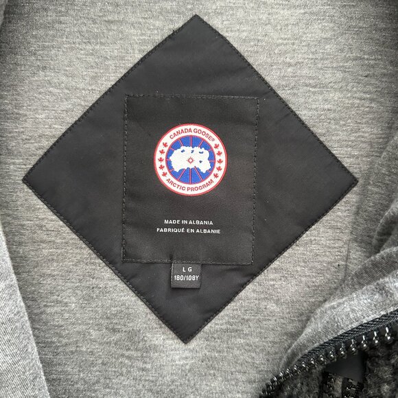 NEW Canada Goose Men's Kelowna Fleece Jacket - Iron Grey - Size Large - RARE - Picture 5 of 10